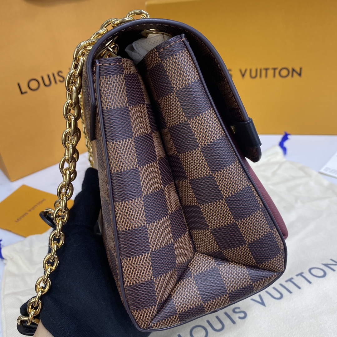 Louis Vuitton VAVIN PM Handbag Damier Ebene N40109 Bordeaux